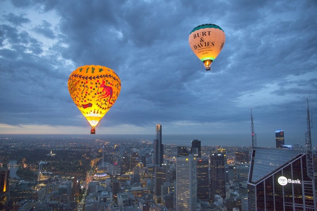 Hot Air Ballooning Over Melbourne