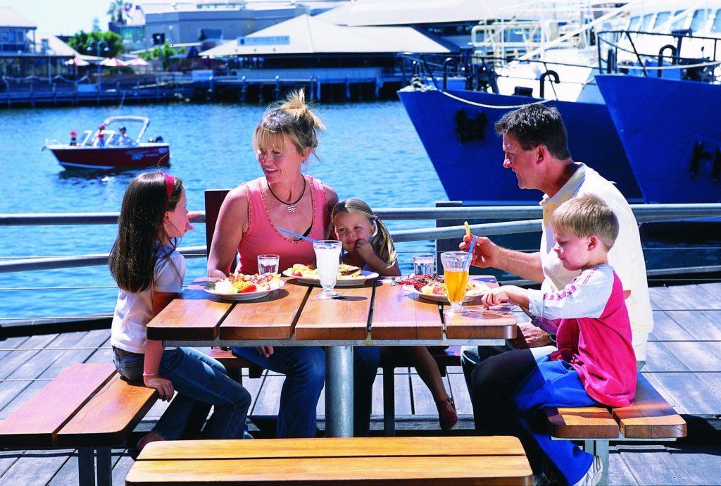 Family at Fishing Boat Harbour, Fremantle-Perth