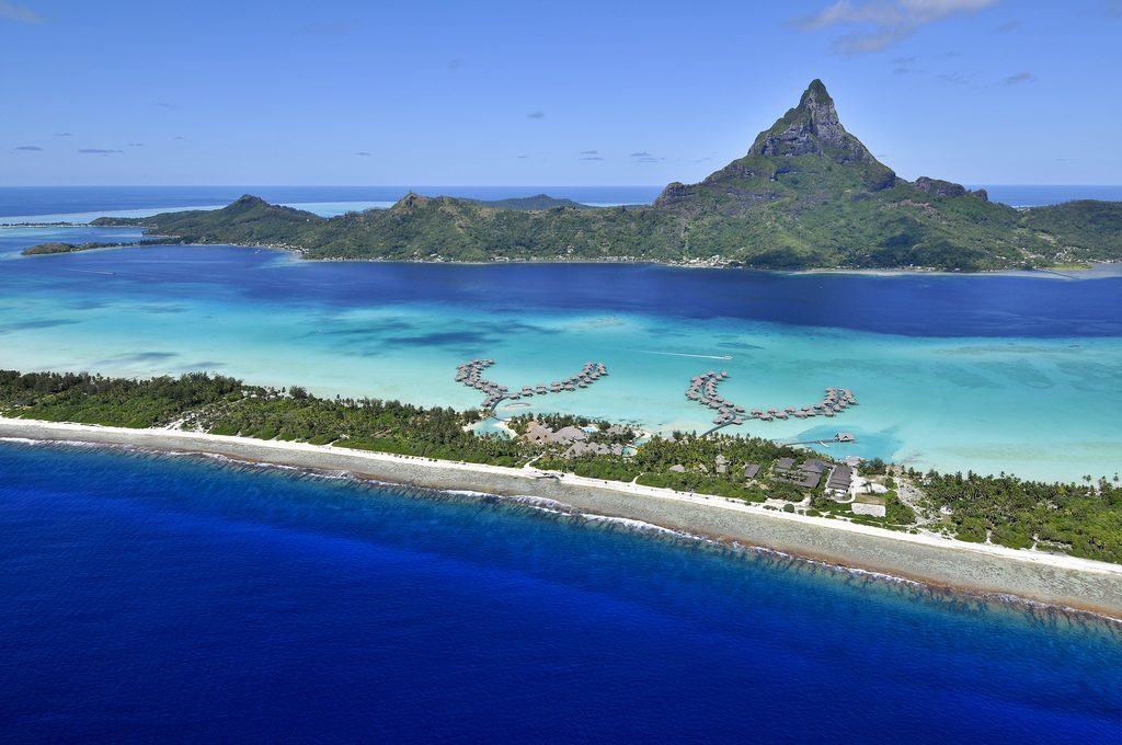 Aerial View Intercontinental Thalasso Bora Bora